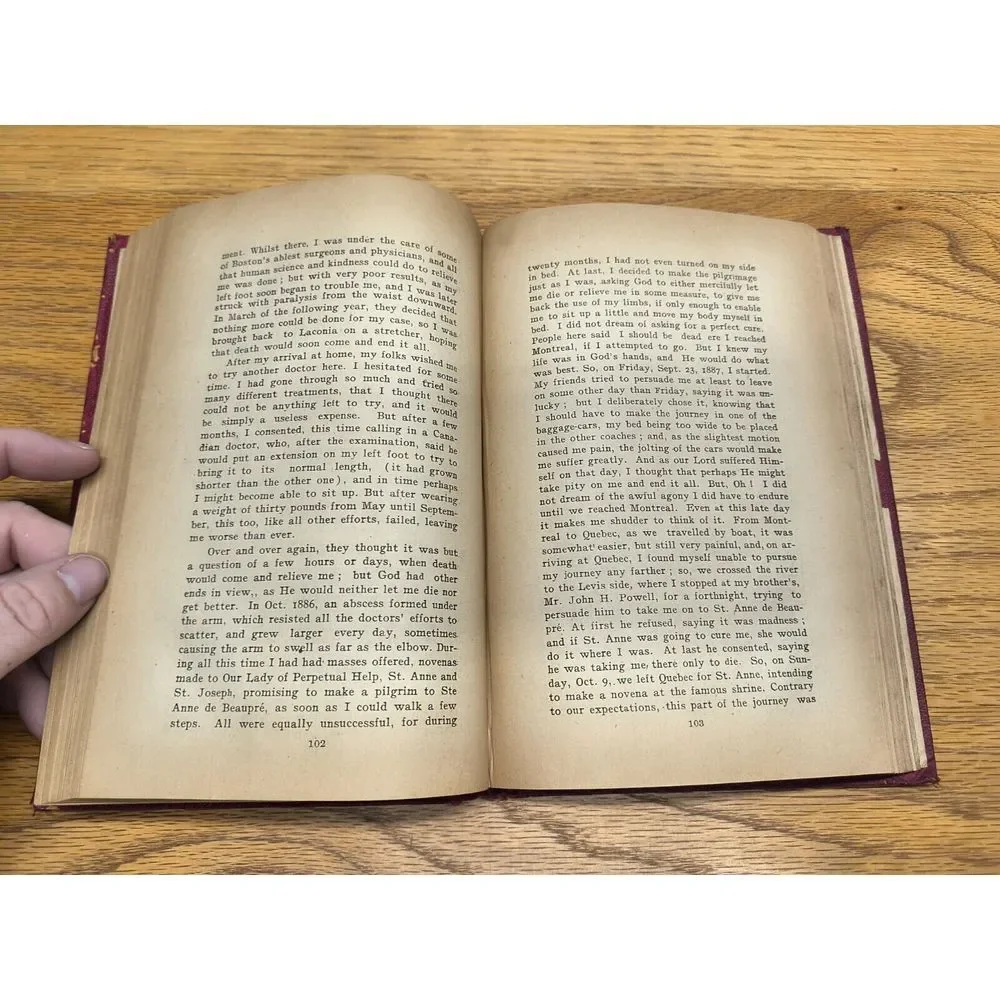 1908 Book THE MIRACLES OF BEAUPRE‎ Collection Remarkable Cures by A Redemptorist